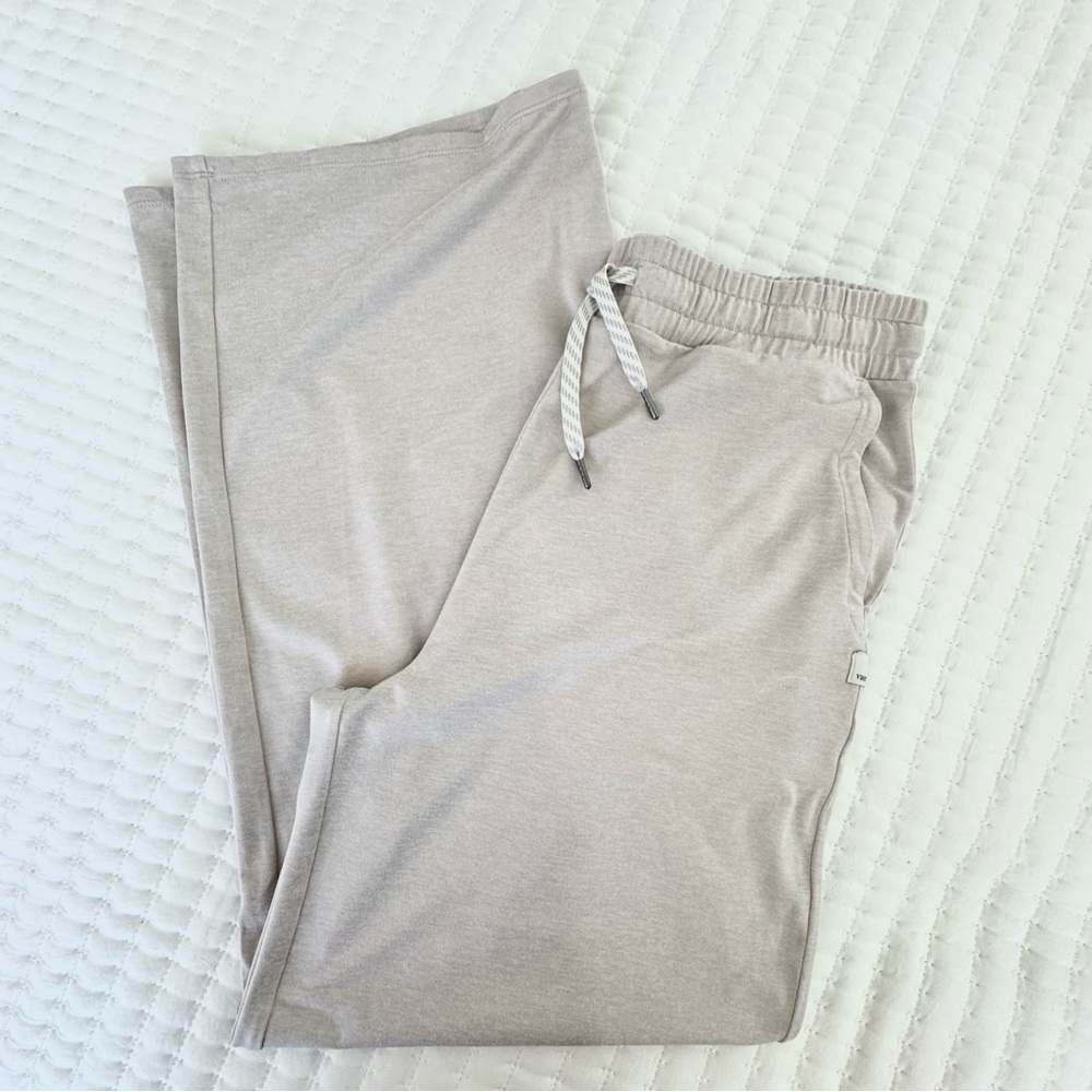 Vuori Halo Essential Wideleg Ecru Heather Med - Picture 7 of 12